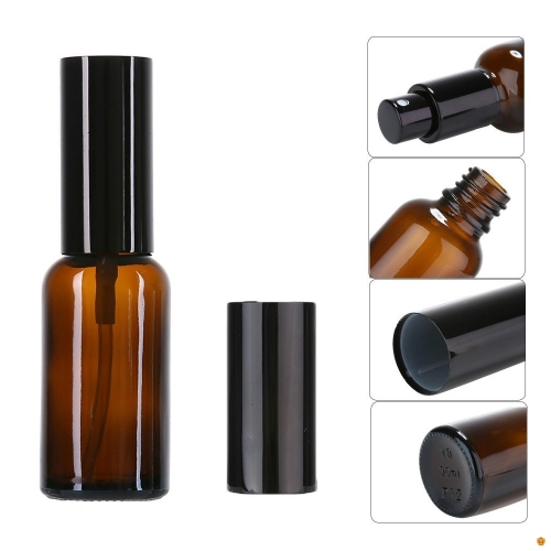 100ML Brown Empty Amber Glass Bottle Essential Oil Mist Spray Aromatherapy Liquid Container Refillable Beauty Case Atomizer